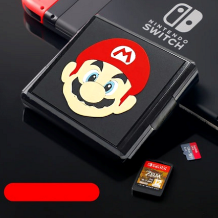 Boite de rangement 12 jeux Switch (Super Mario Visage)